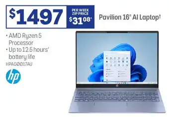 Officeworks Pavilion 16" Al Laptop offer