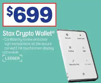 Officeworks Stax Crypto Wallet offer