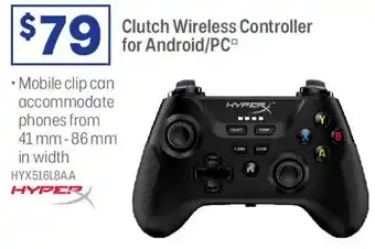 Officeworks Clutch Wireless Controller for Android/PC offer