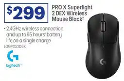 Officeworks PRO X Superlight 2 DEX Wireless Mouse Black offer