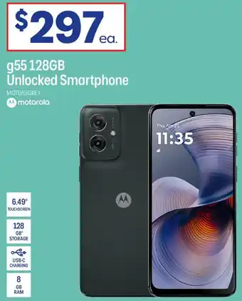 Officeworks g55 128GB Unlocked Smartphone offer