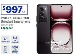 Officeworks Reno 12 Pro 5G 512GB Unlocked Smartphone offer