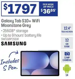 Officeworks Galaxy Tab S10+ WiFi Moonstone Grey offer