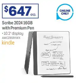 Officeworks Scribe 2024 16GB with Premium Pen offer