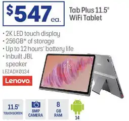 Officeworks Tab Plus 11.5" WiFi Tablet offer