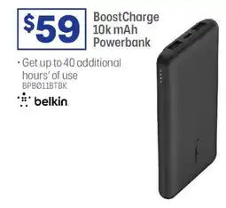 Officeworks BoostCharge 10k mAh Powerbank offer