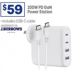 Officeworks 100W PD GaN Power Station offer