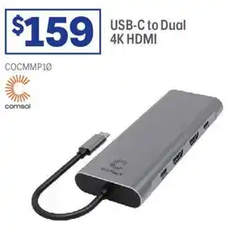 Officeworks USB-C to Dual 4K HDMI offer