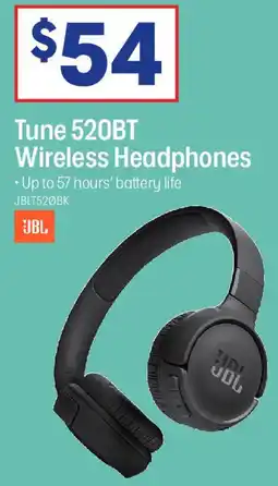 Officeworks Tune 520BT Wireless Headphones offer