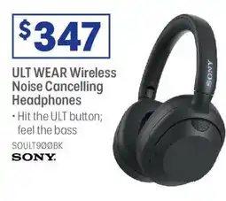 Officeworks ULT WEAR Wireless Noise Cancelling Headphones offer