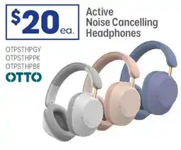 Officeworks Active Noise Cancelling ea. Headphones offer