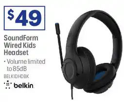 Officeworks SoundForm Wired Kids Headset offer