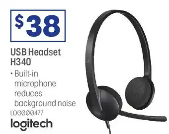 Officeworks USB Headset H340 offer