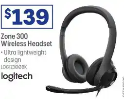 Officeworks Zone 300 Wireless Headset offer