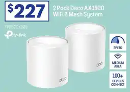 Officeworks 2 Pack Deco AX1500WIFI 6 Mesh System offer