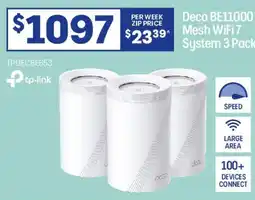 Officeworks Deco BE11000 Mesh WiFi 7 System offer