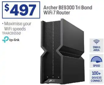 Officeworks Archer BE9300 Tri Band WiFi 7 Router offer