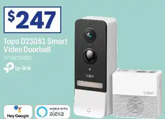 Officeworks Tapo D230S1 Smart Video Doorbell offer