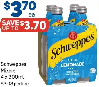 Foodland Schweppes Mixers offer