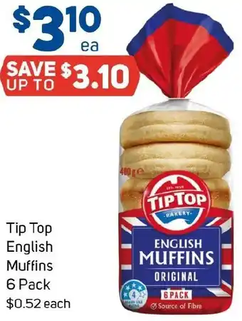 Foodland Tip Top English Muffins offer