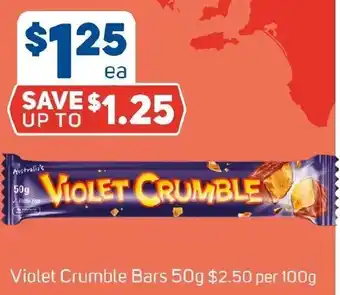 Foodland Violet Crumble Bars offer