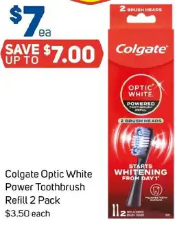 Foodland Colgate Optic White Power Toothbrush Refill offer