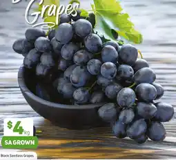 Foodland Black Seedless Grapes offer