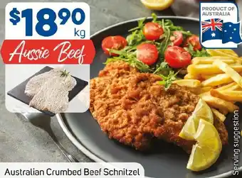 Foodland Australian Crumbed Beef Schnitzel offer