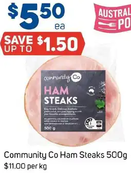 Foodland Community Co Ham Steaks offer