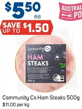 Foodland Community Co Ham Steaks offer