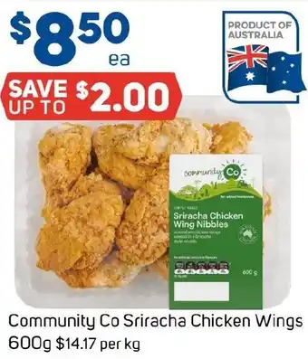 Foodland Community Co Sriracha Chicken Wings offer