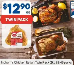 Foodland Ingham's Chicken Italian Twin Pack offer