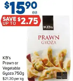 Foodland KB's Prawn or Vegetable Gyoza offer