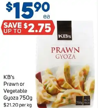 Foodland KB's Prawn or Vegetable Gyoza offer