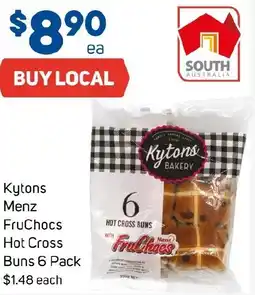 Foodland Kytons Menz FruChocs  Hot Cross offer