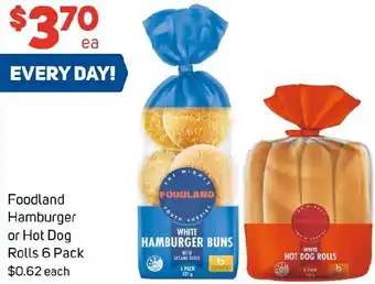 Foodland Foodland Hamburger or Hot Dog Rolls offer