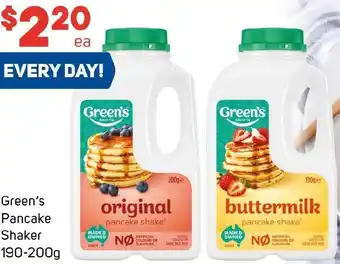 Foodland Green's Pancake Shaker offer