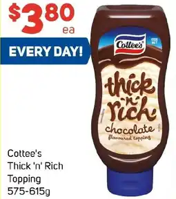 Foodland Cottee's thick rich  topping offer