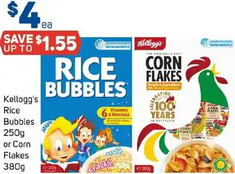 Foodland Kellogg's  Rice Bubbles  or Corn Flakes offer