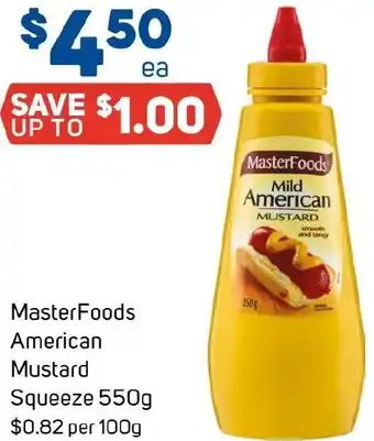 Foodland MasterFoods American Mustard Squeeze offer