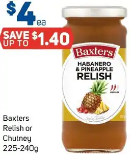 Foodland Baxters Relish or Chutney offer