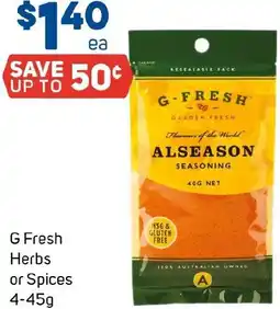 Foodland G-FRESH Herbs or Spices offer