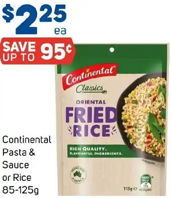 Foodland Continental Pasta & Sauce or Rice offer