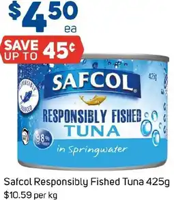 Foodland Safcol Responsibly Fished Tuna offer