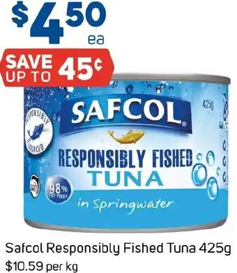 Foodland Safcol Responsibly Fished Tuna offer