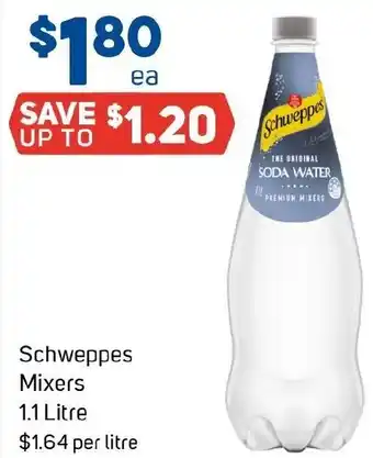 Foodland Schweppes Mixers offer