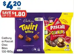 Foodland Cadbury or Pascall Choc Bites offer