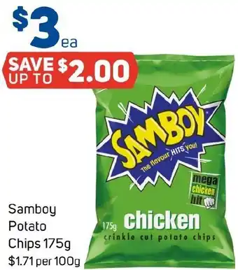 Foodland Samboy Potato Chips offer