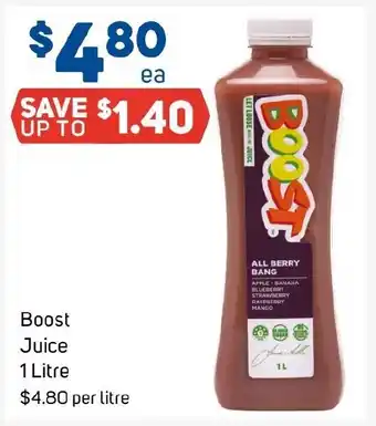 Foodland Boost Juice offer