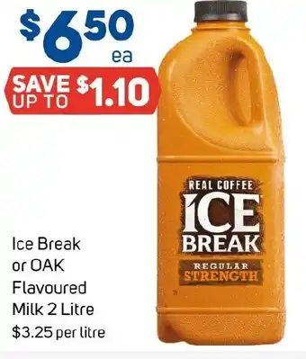 Foodland Ice Break or OAK Flavoured Milk offer